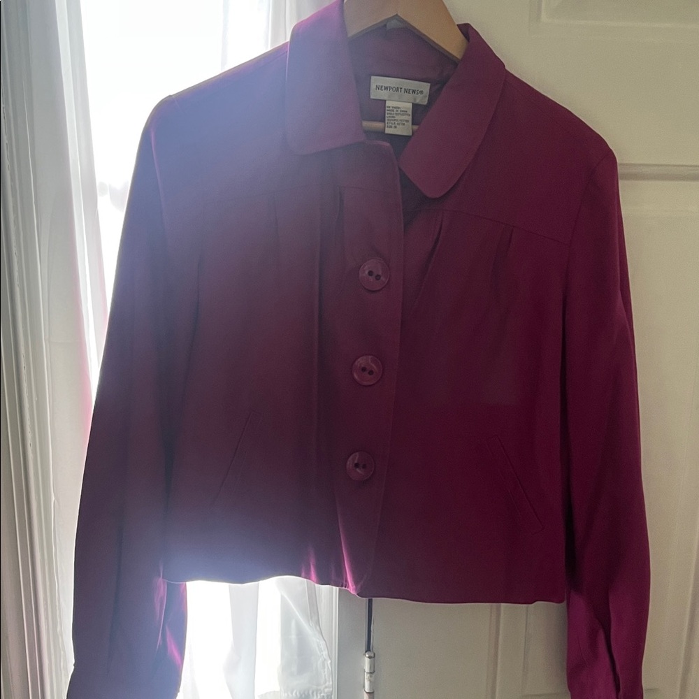 Newport News Magenta Blazer